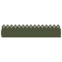 Produktbild för Gräskanter 20 pcs Olivgrön 103 x 0,05 x 22 cm Stål