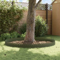 Produktbild för Gräskanter 20 pcs Olivgrön 103 x 0,05 x 22 cm Stål