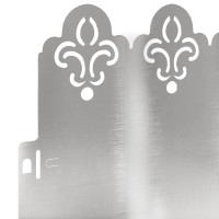 Produktbild för Gräskanter 10 pcs Silver 103 x 0,05 x 22 cm Rostfritt stål
