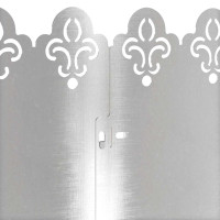 Produktbild för Gräskanter 10 pcs Silver 103 x 0,05 x 22 cm Rostfritt stål