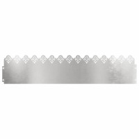 Produktbild för Gräskanter 30 pcs Silver 103 x 0,05 x 22 cm Rostfritt stål