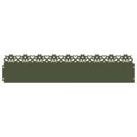 Produktbild för Gräskanter 20 pcs Olivgrön 103 x 0,05 x 22 cm Stål