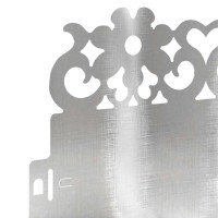 Produktbild för Gräskanter 30 pcs Silver 103 x 0,05 x 22 cm Rostfritt stål