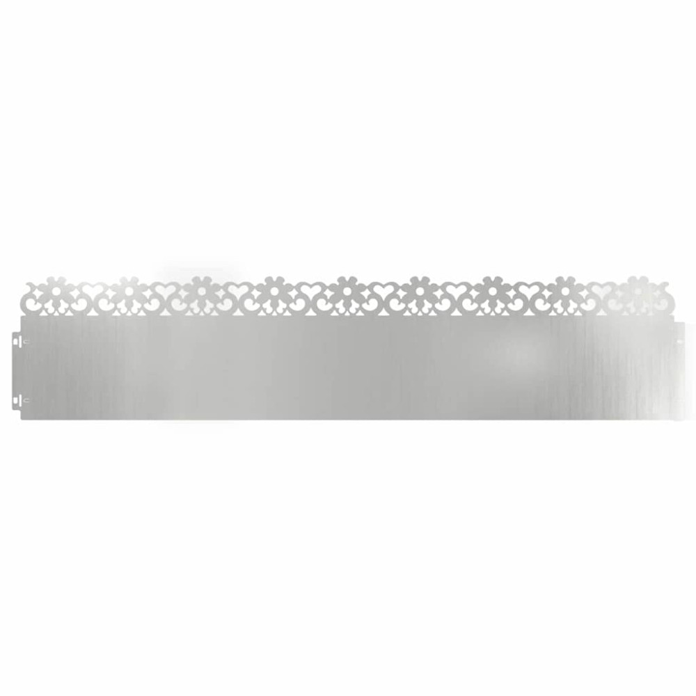 Produktbild för Gräskanter 20 pcs Silver 103 x 0,05 x 22 cm Galvaniserat Stål