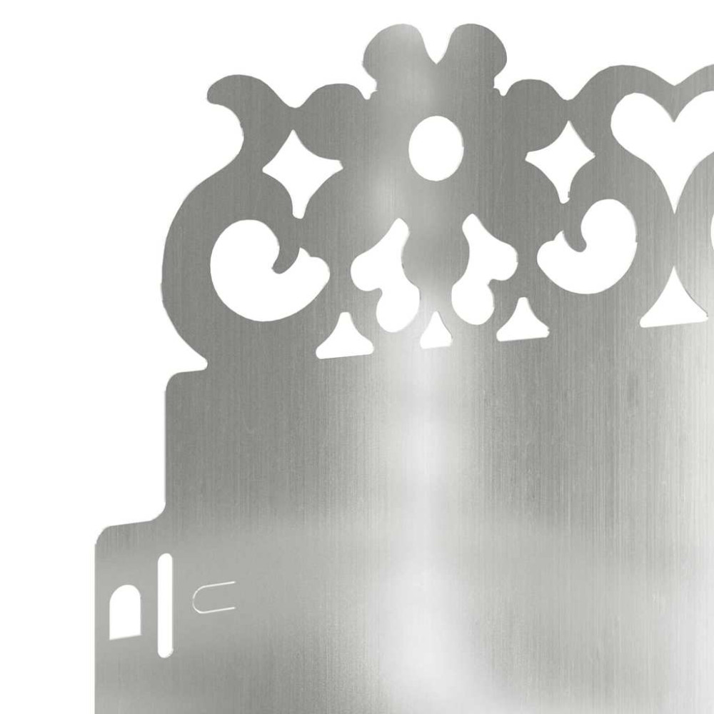 Produktbild för Gräskanter 20 pcs Silver 103 x 0,05 x 22 cm Galvaniserat Stål