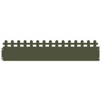 Produktbild för Gräskanter 20 pcs Olivgrön 103 x 0,05 x 22 cm Stål