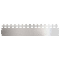 Produktbild för Gräskanter 30 pcs Silver 103 x 0,05 x 22 cm Rostfritt stål