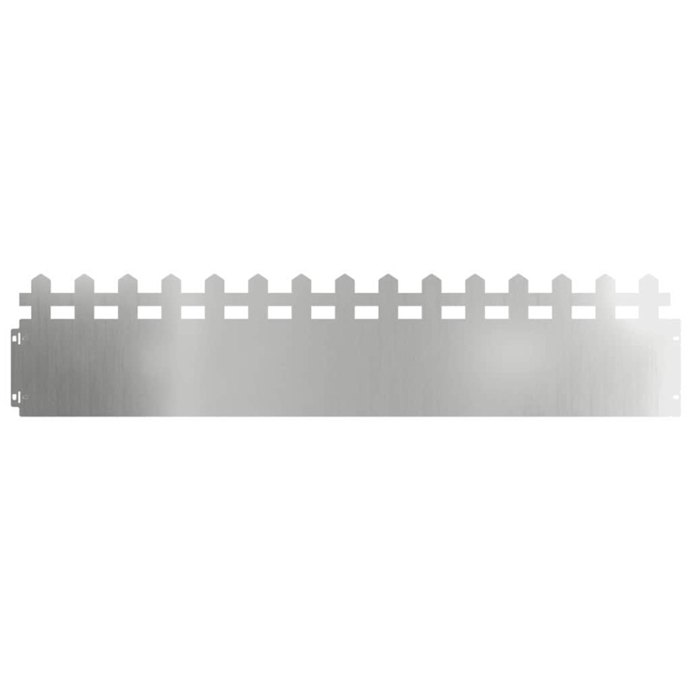 Produktbild för Gräskanter 20 pcs Silver 103 x 0,05 x 22 cm Galvaniserat Stål