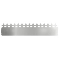 Produktbild för Gräskanter 30 pcs Silver 103 x 0,05 x 22 cm Galvaniserat Stål