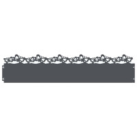 Produktbild för Gräskanter 20 pcs Antracit 103 x 0,05 x 22 cm Stål