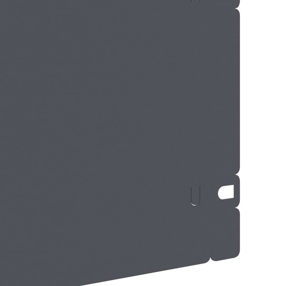 Produktbild för Gräskanter 20 pcs Antracit 103 x 0,05 x 22 cm Stål