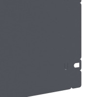 Produktbild för Gräskanter 20 pcs Antracit 103 x 0,05 x 22 cm Stål