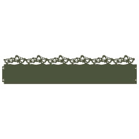 Produktbild för Gräskanter 30 pcs Olivgrön 103 x 0,05 x 22 cm Stål
