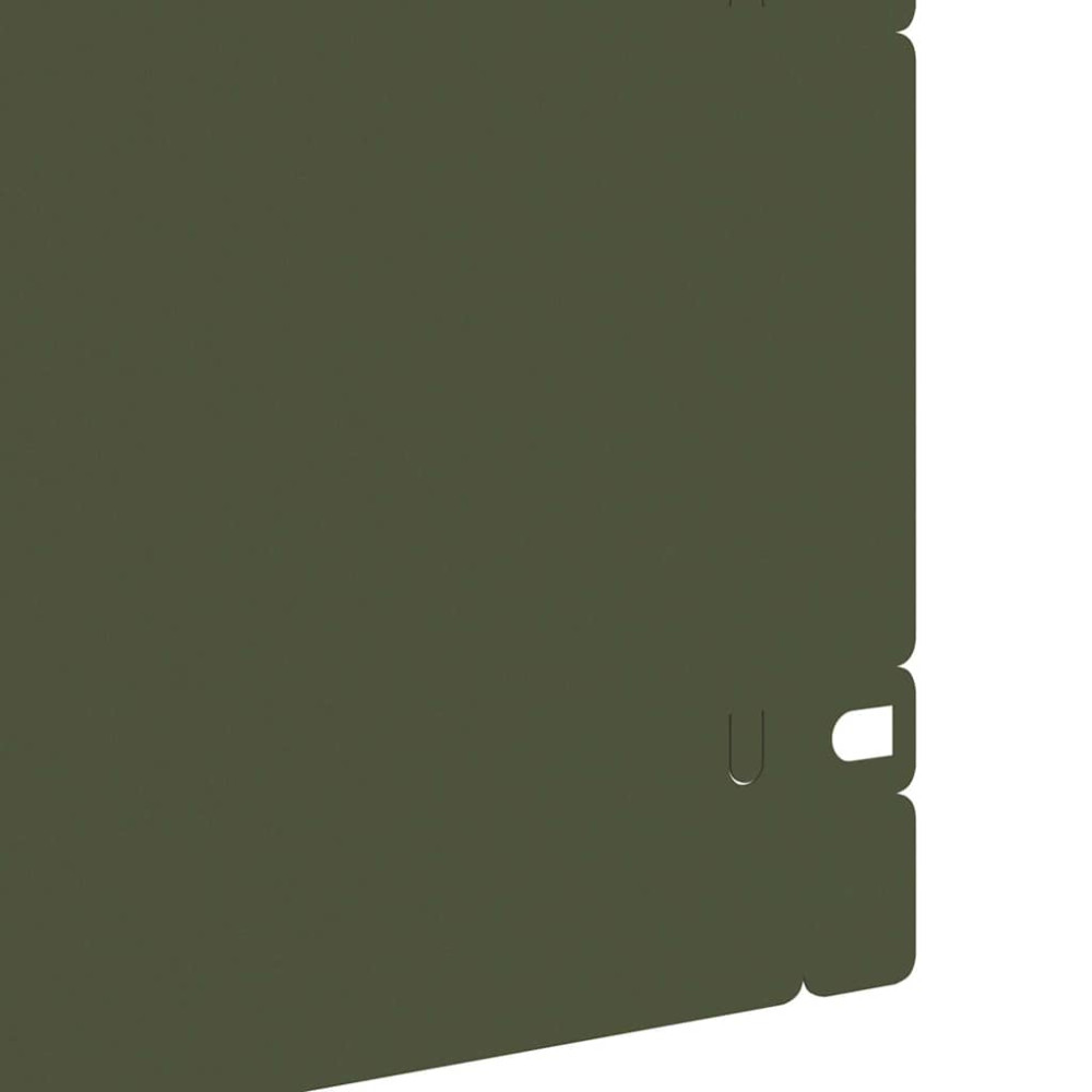Produktbild för Gräskanter 30 pcs Olivgrön 103 x 0,05 x 22 cm Stål