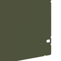 Produktbild för Gräskanter 30 pcs Olivgrön 103 x 0,05 x 22 cm Stål
