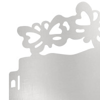 Produktbild för Gräskanter 30 pcs Silver 103 x 0,05 x 22 cm Rostfritt stål