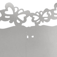 Produktbild för Gräskanter 30 pcs Silver 103 x 0,05 x 22 cm Rostfritt stål
