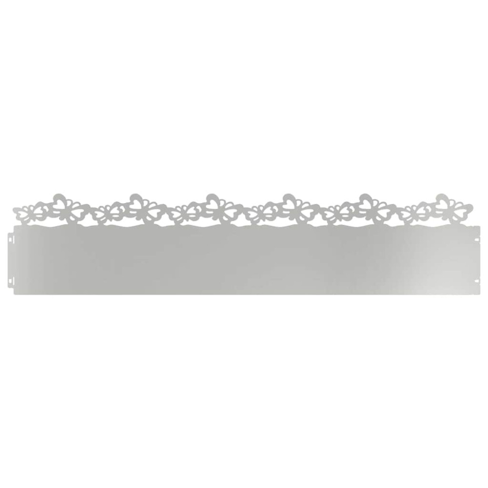 Produktbild för Gräskanter 20 pcs Silver 103 x 0,05 x 22 cm Galvaniserat Stål