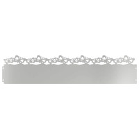 Produktbild för Gräskanter 30 pcs Silver 103 x 0,05 x 22 cm Galvaniserat Stål