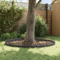 Produktbild för Gräskanter 20 pcs Svart 103 x 0,05 x 22 cm Stål
