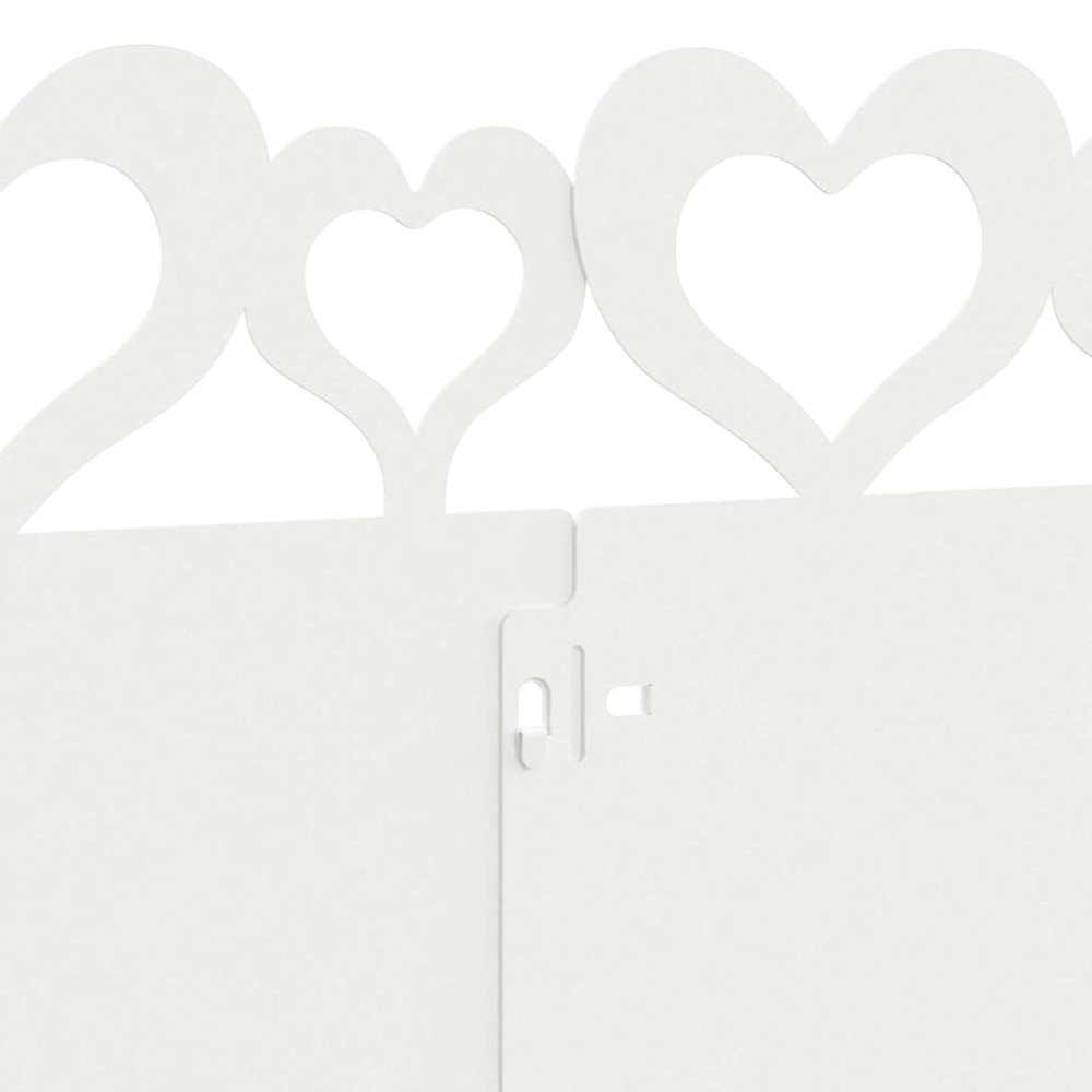 Produktbild för Gräskanter 20 pcs Vit 103 x 0,05 x 22 cm Stål