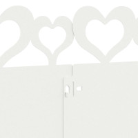 Produktbild för Gräskanter 20 pcs Vit 103 x 0,05 x 22 cm Stål