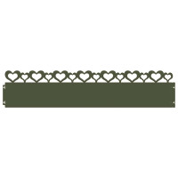 Produktbild för Gräskanter 20 pcs Olivgrön 103 x 0,05 x 22 cm Stål