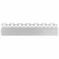 Produktbild för Gräskanter 30 pcs Silver 103 x 0,05 x 22 cm Rostfritt stål