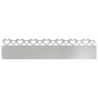 Produktbild för Gräskanter 30 pcs Silver 103 x 0,05 x 22 cm Galvaniserat Stål