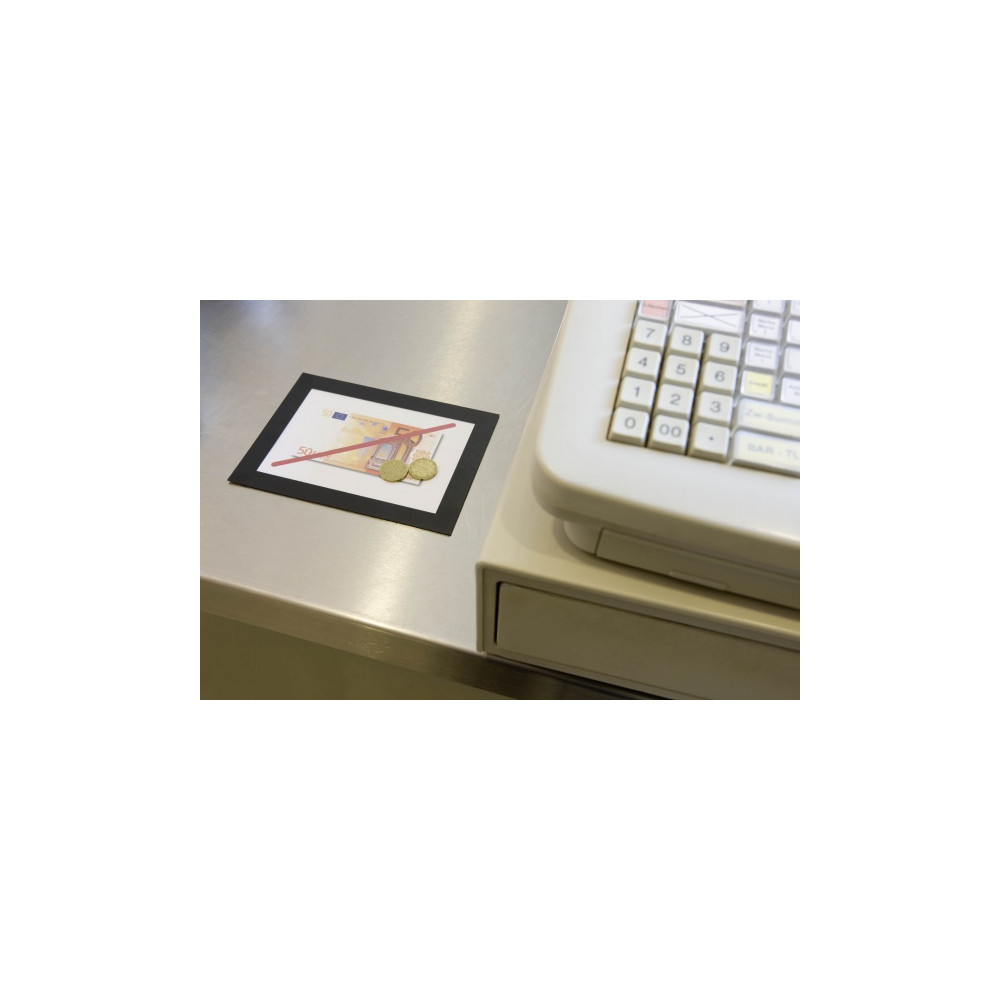 Produktbild för DURABLE DURAFRAME MAGNETIC - dokumenthållare - för A6 - silver (paket om 5)