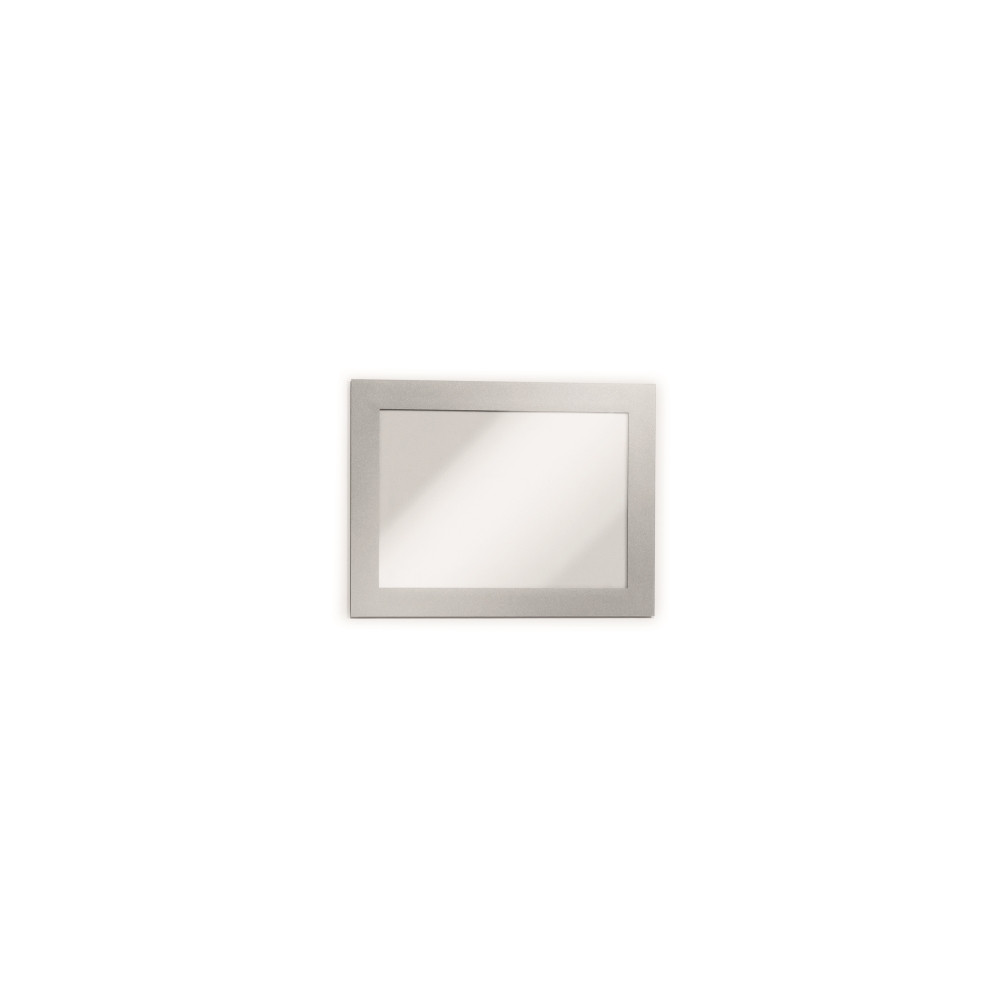 Produktbild för DURABLE DURAFRAME MAGNETIC - dokumenthållare - för A6 - silver (paket om 5)