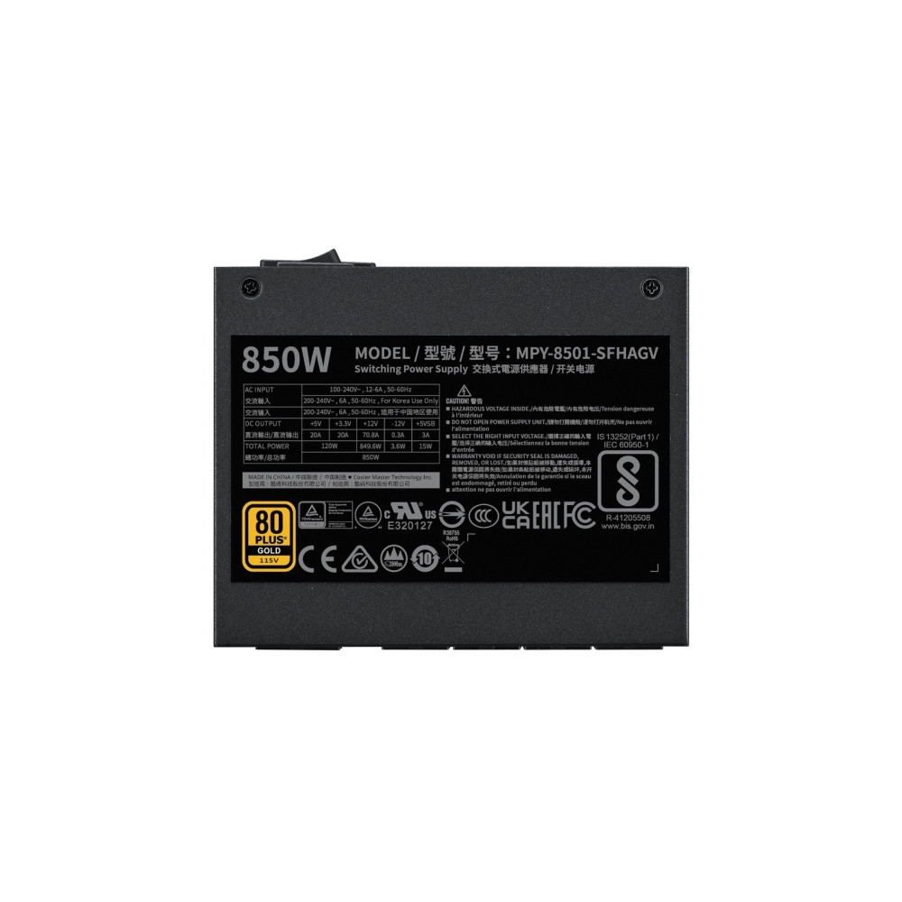 Produktbild för Cooler Master V SFX GOLD 850 - nätaggregat - 850 Watt