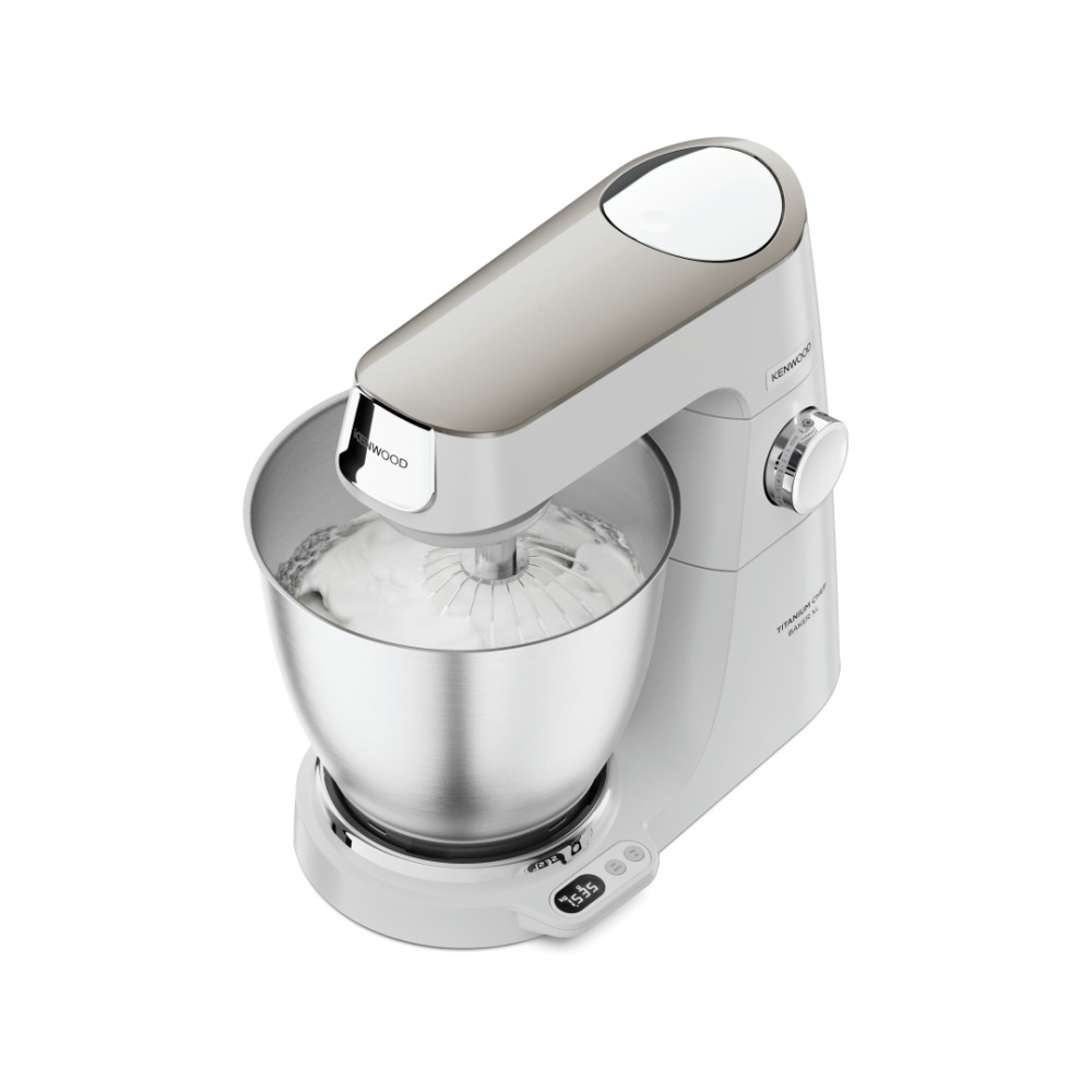 Produktbild för Kenwood Titanium Chef Baker XL KVL65.001WH - köksmaskin - 1200 W - vit/champagne cream