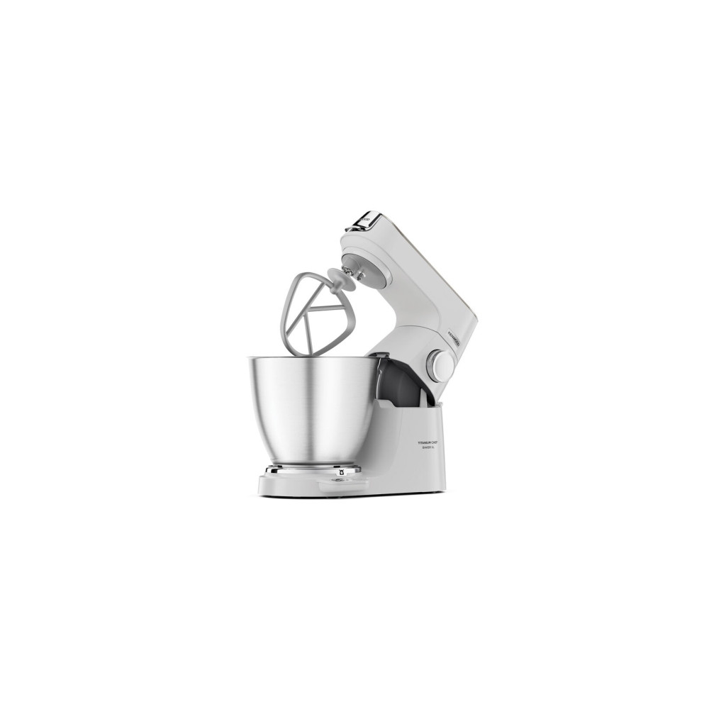 Produktbild för Kenwood Titanium Chef Baker XL KVL65.001WH - köksmaskin - 1200 W - vit/champagne cream
