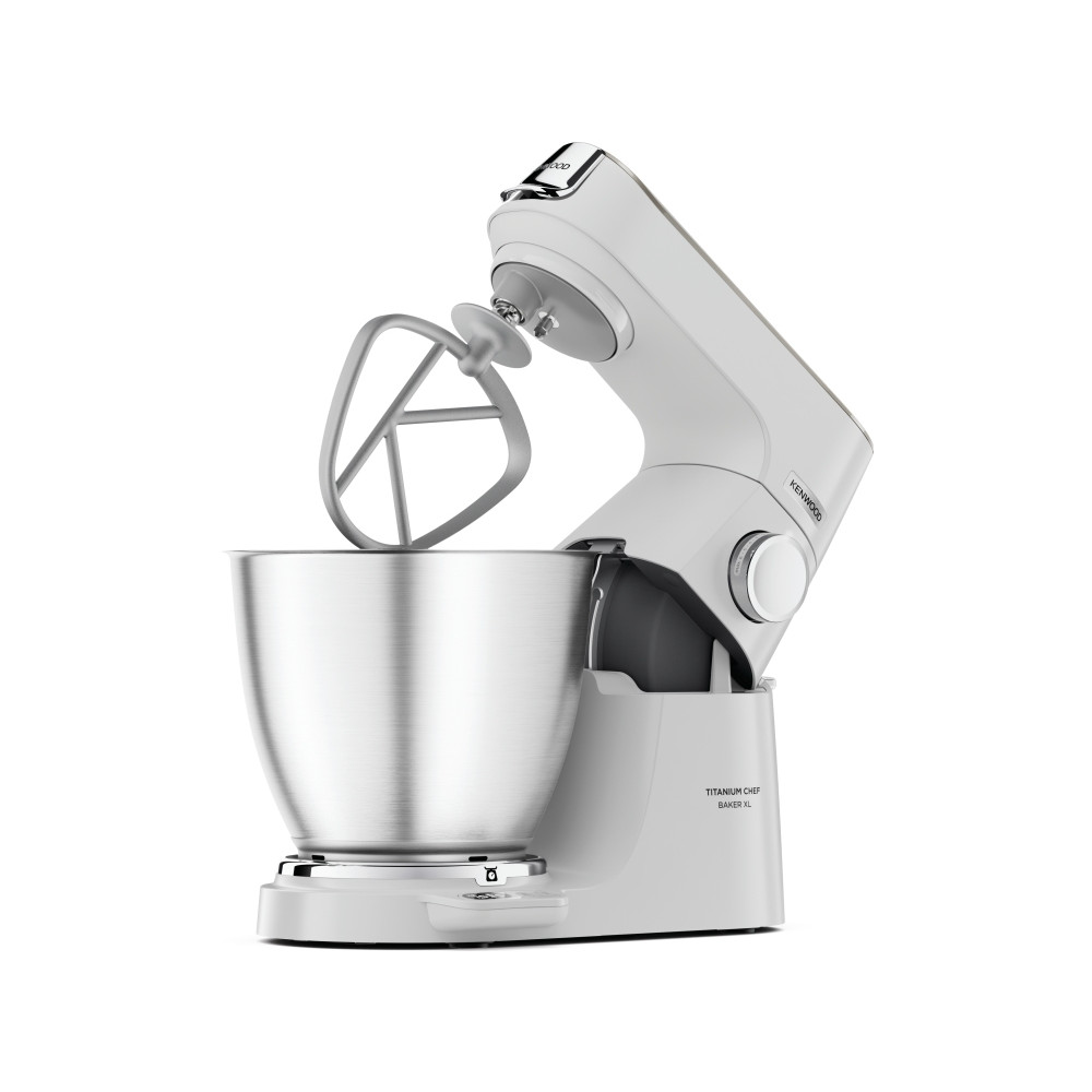 Produktbild för Kenwood Titanium Chef Baker XL KVL65.001WH - köksmaskin - 1200 W - vit/champagne cream