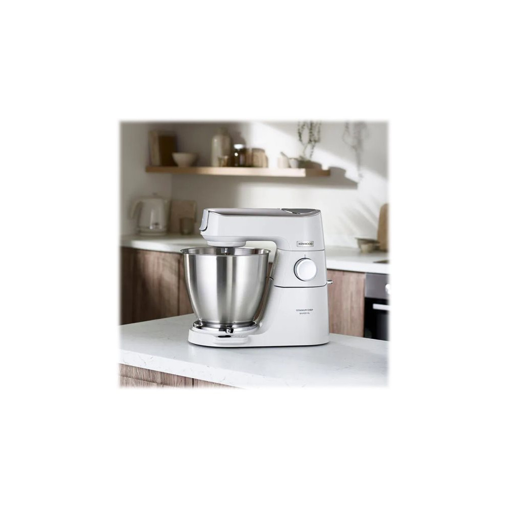 Produktbild för Kenwood Titanium Chef Baker XL KVL65.001WH - köksmaskin - 1200 W - vit/champagne cream