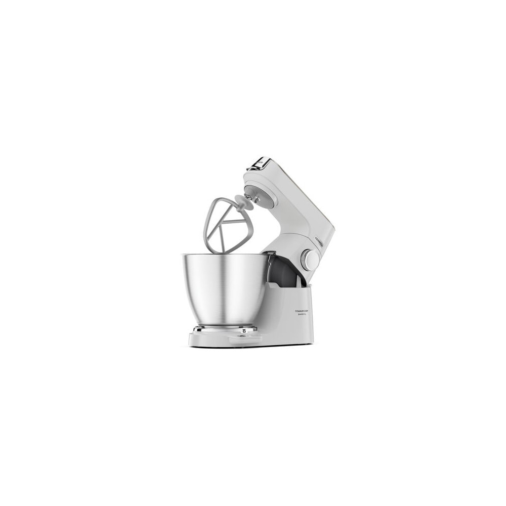 Produktbild för Kenwood Titanium Chef Baker XL KVL65.001WH - köksmaskin - 1200 W - vit/champagne cream
