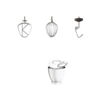 Produktbild för Kenwood Titanium Chef Baker XL KVL65.001WH - köksmaskin - 1200 W - vit/champagne cream