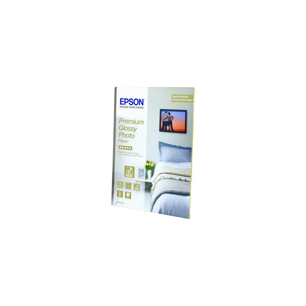 Produktbild för Epson Premium Glossy Photo Paper - fotopapper - blank - 1 rulle (rullar) - Rulle (32,9 cm x 10 m)
