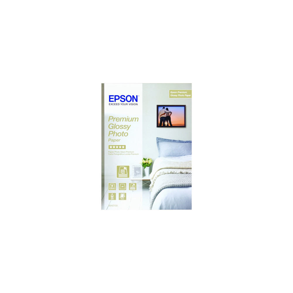 Produktbild för Epson Premium Glossy Photo Paper - fotopapper - blank - 1 rulle (rullar) - Rulle (32,9 cm x 10 m)