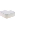 Produktbild för OBO WDK flatvinkel höjd 60 mm, bredd 110 mm vit RAL 9010 bly...