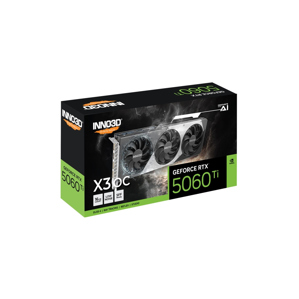 Produktbild för Inno3D GeForce RTX 5060 Ti 16GB X3 OC - grafikkort - GeForce RTX 5060 Ti - 16 GB