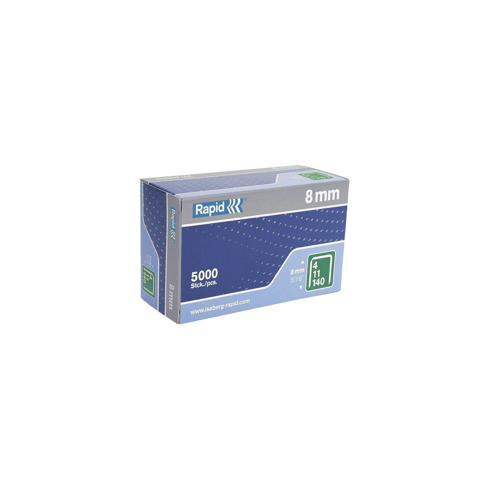 Produktbild för Rapid - klamrar - No. 140 - 8 mm - paket med 5000
