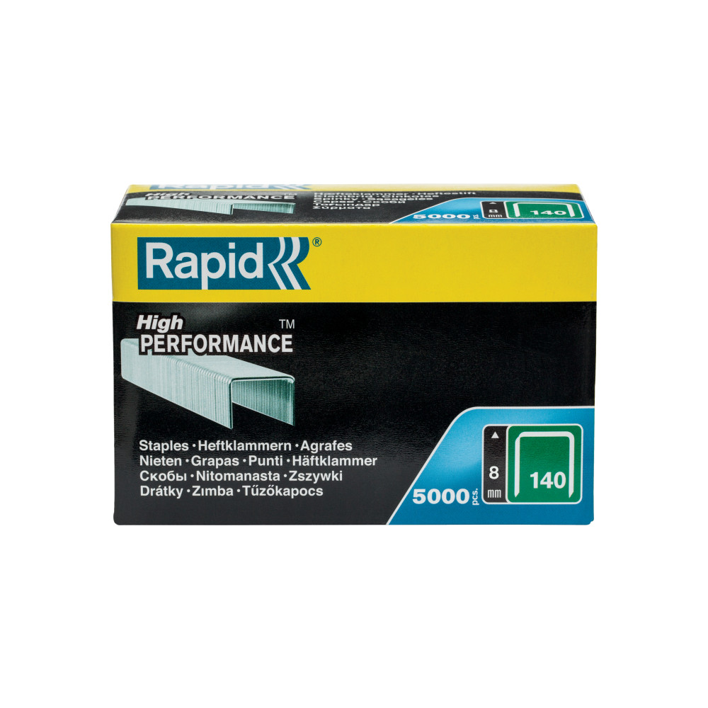 Produktbild för Rapid - klamrar - No. 140 - 8 mm - paket med 5000