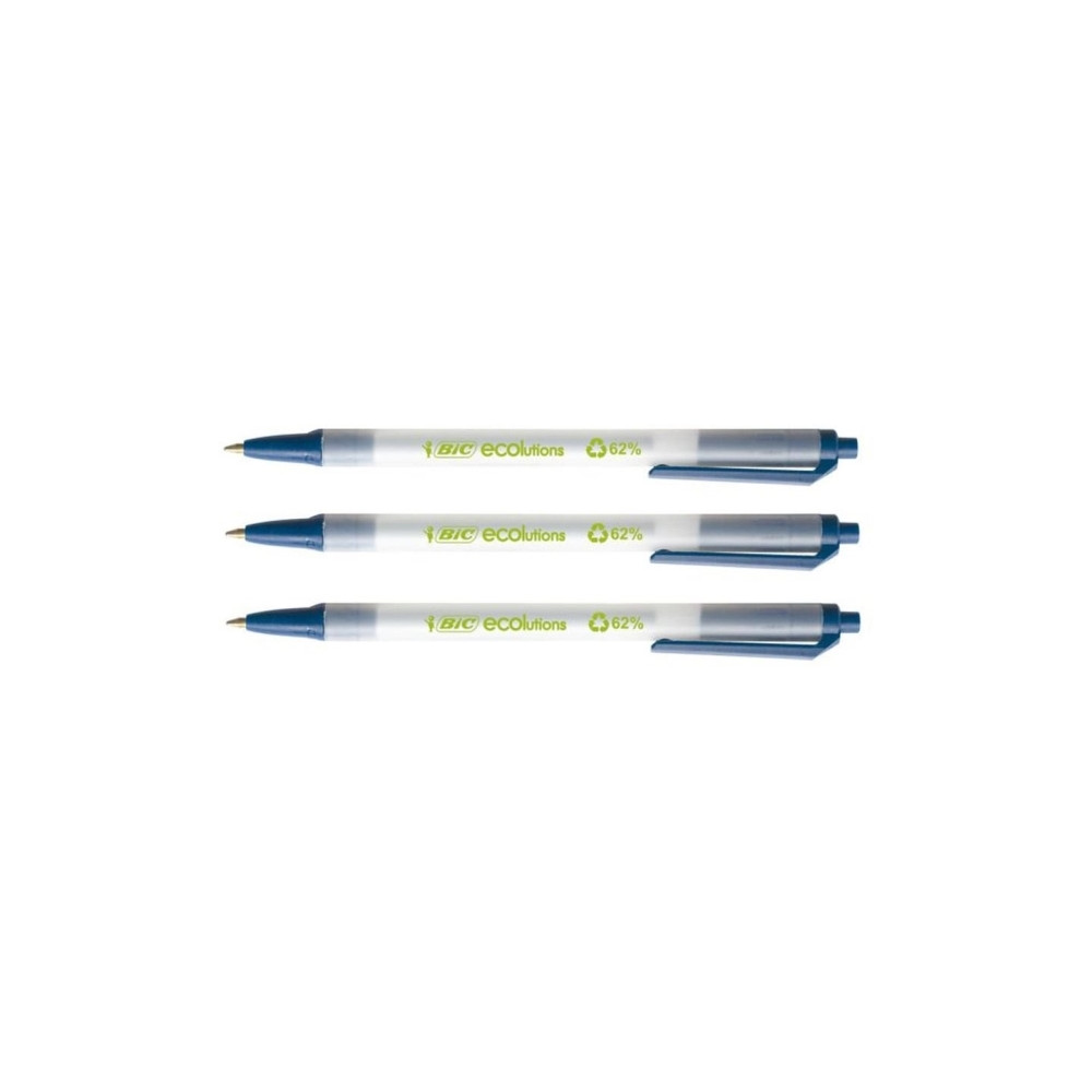 Produktbild för Kuglepen BIC Clic Stic ECOlutions blå