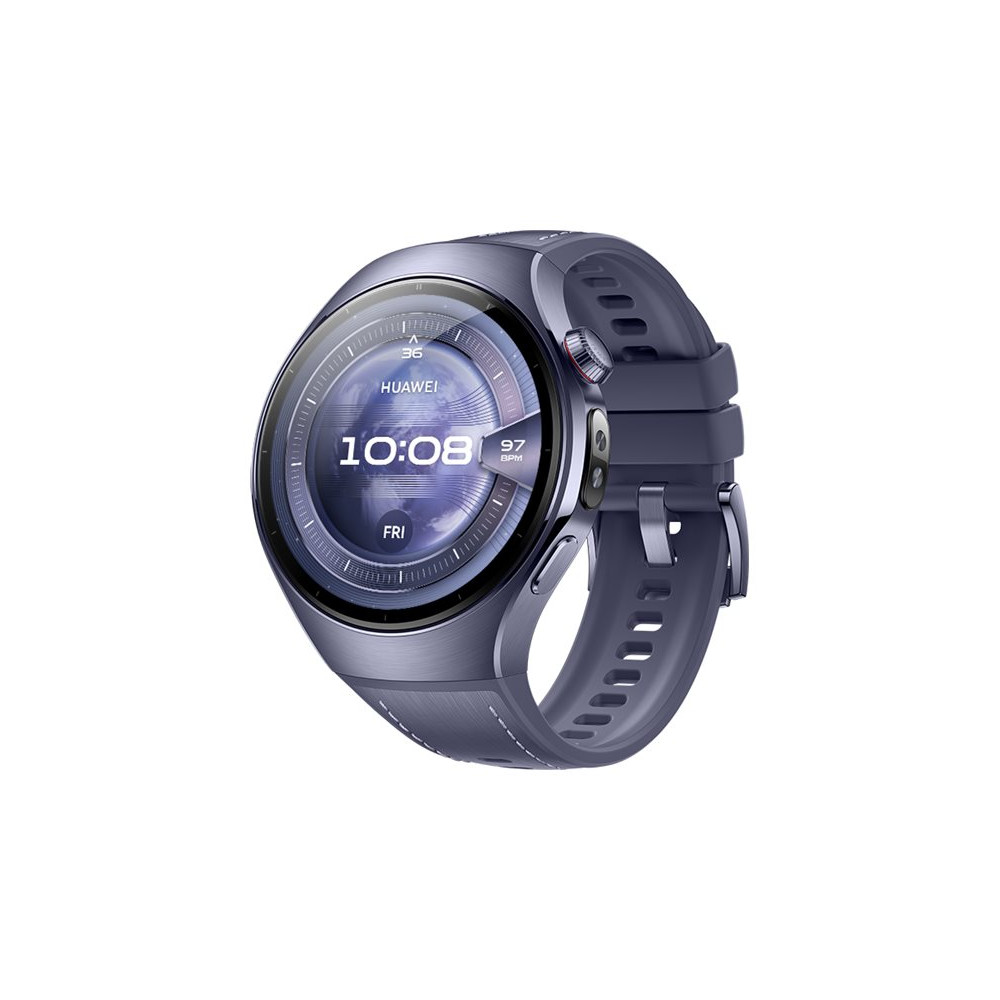 Produktbild för Huawei Watch 5 - flygplansklassad titan - smart klocka med rem - lila