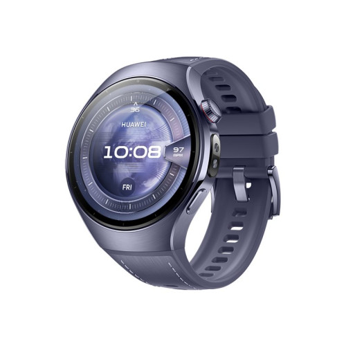 Huawei Huawei Watch 5 - flygplansklassad titan - smart klocka med rem - lila