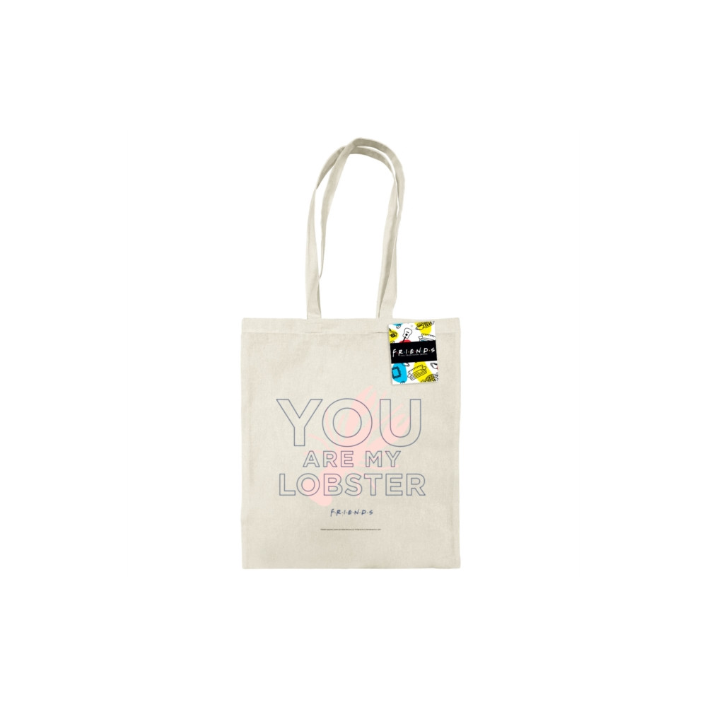 Produktbild för Friends (You'Re My Lobster) Natural Tote Bag