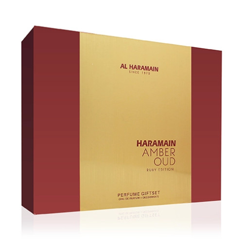 Al Haramain Al Haramain Amber Oud Ruby Edition SET U (EDP 75ml + EDP 30ml + DEO 200ml)
