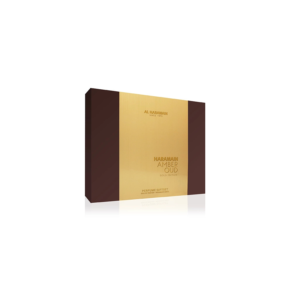 Produktbild för Al Haramain Amber Oud Gold Edition SET U (EDP 75ml + EDP 30ml + Mist 200ml)